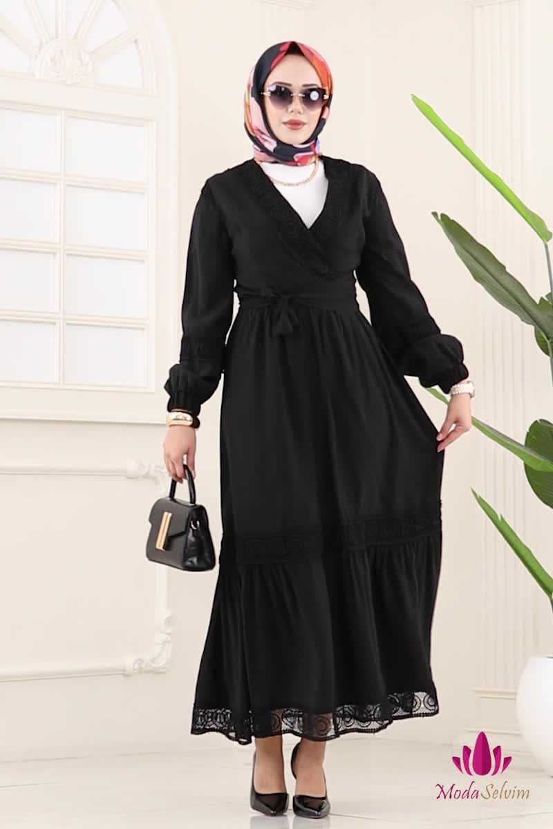 moda selvim طقم أسود 2721SL432 - Thumbnail