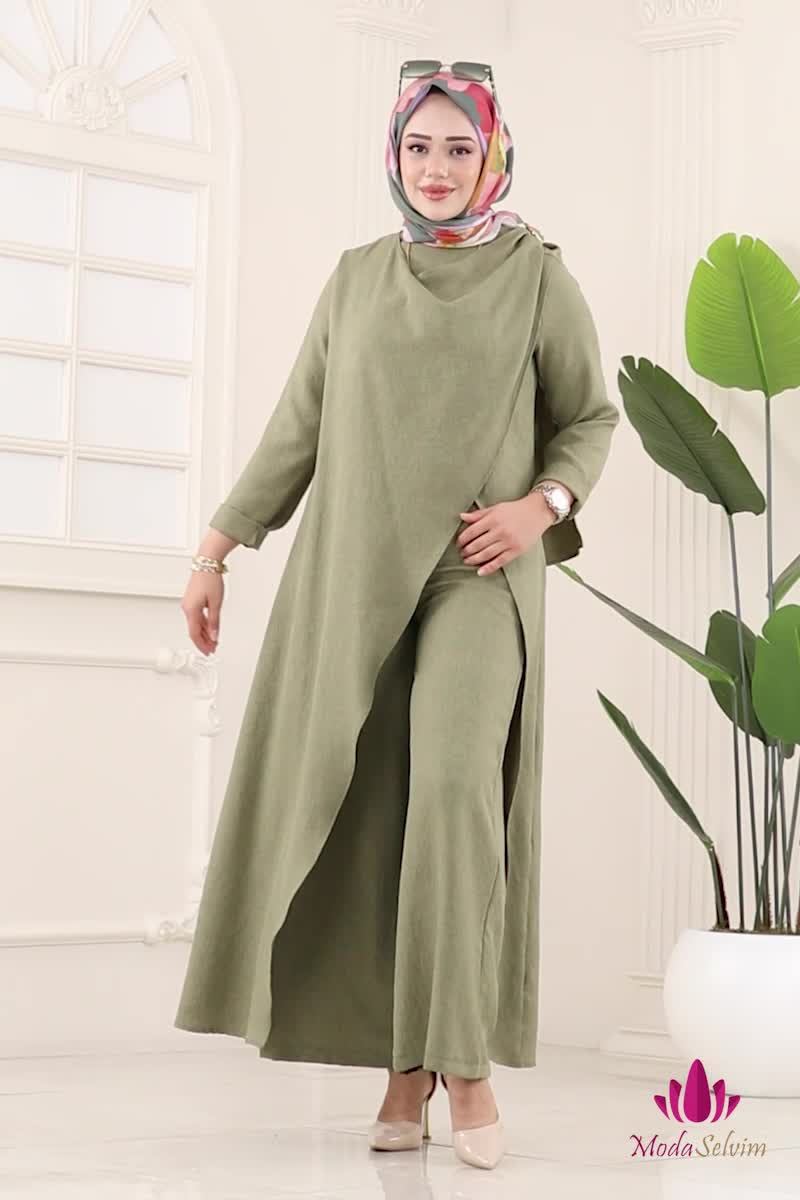 moda selvim Combined 2005FON792 Khaki - Thumbnail