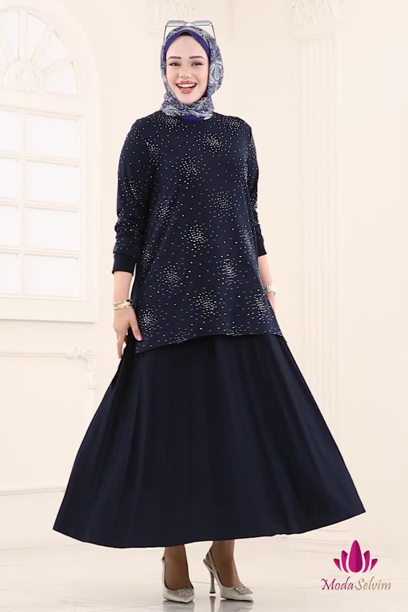 moda selvim Combined 6027UZ662 Navy Blue - Thumbnail