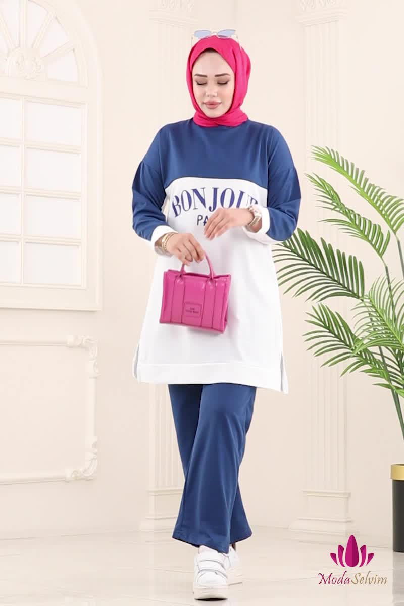 moda selvim طقم ازرق 6039UZ662 - Thumbnail