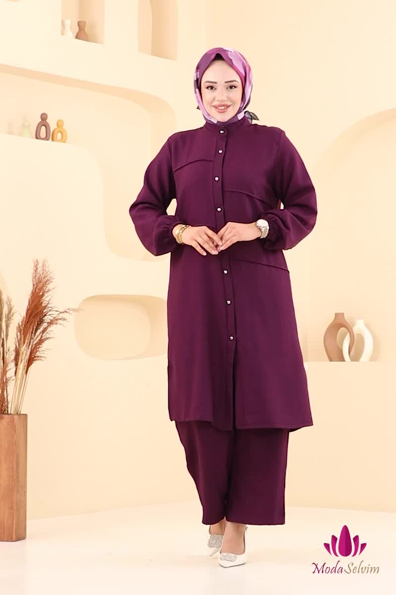 moda selvim Combined 3114HBS856 Damson - Thumbnail