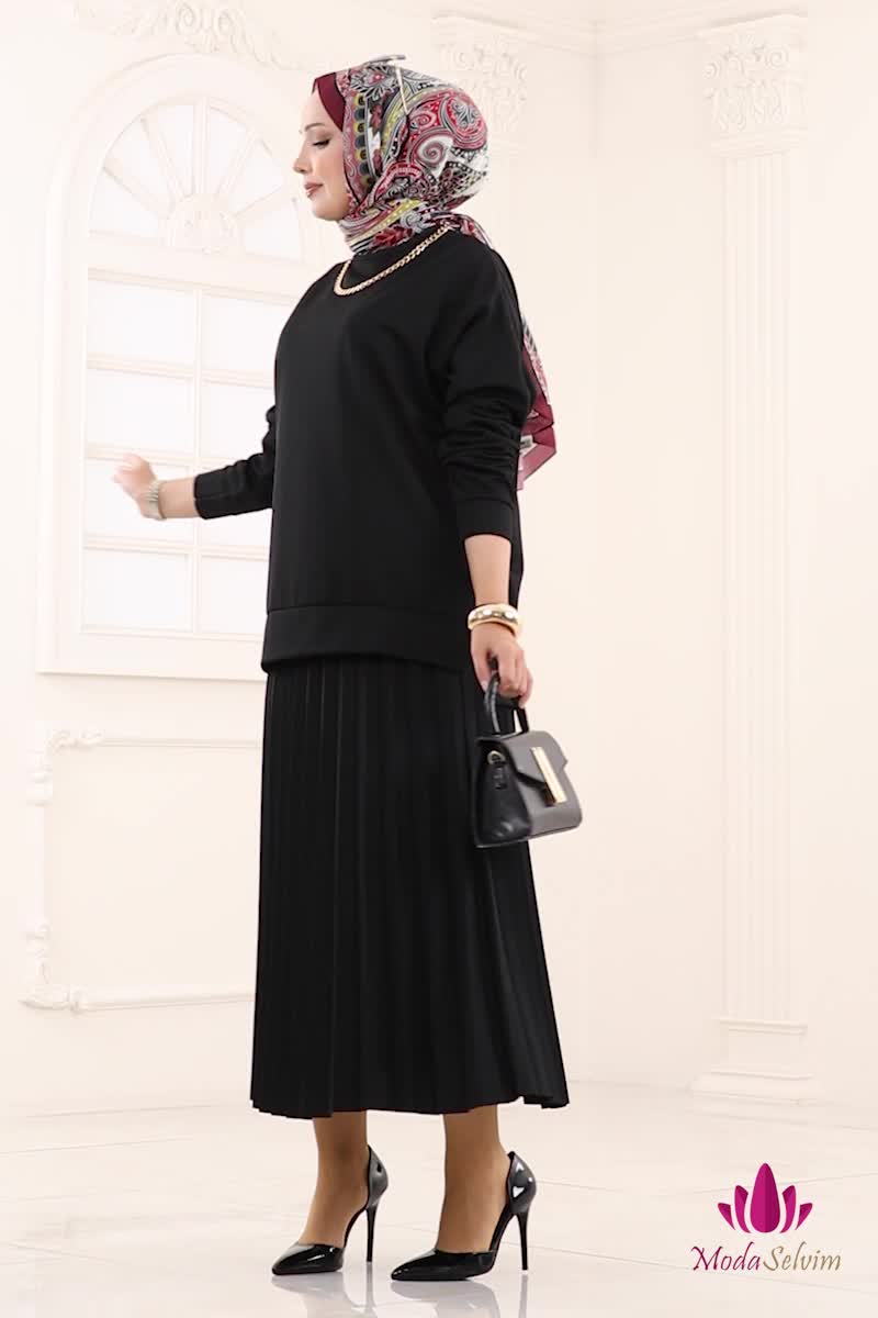 moda selvim Combined 2065ERK1158 Black - Thumbnail