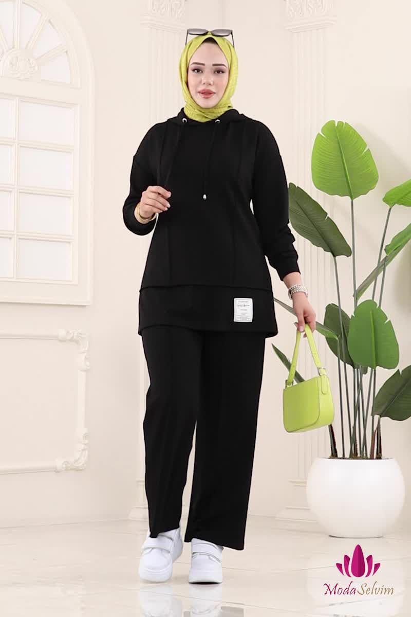 moda selvim طقم أسود 2730SL432 - Thumbnail