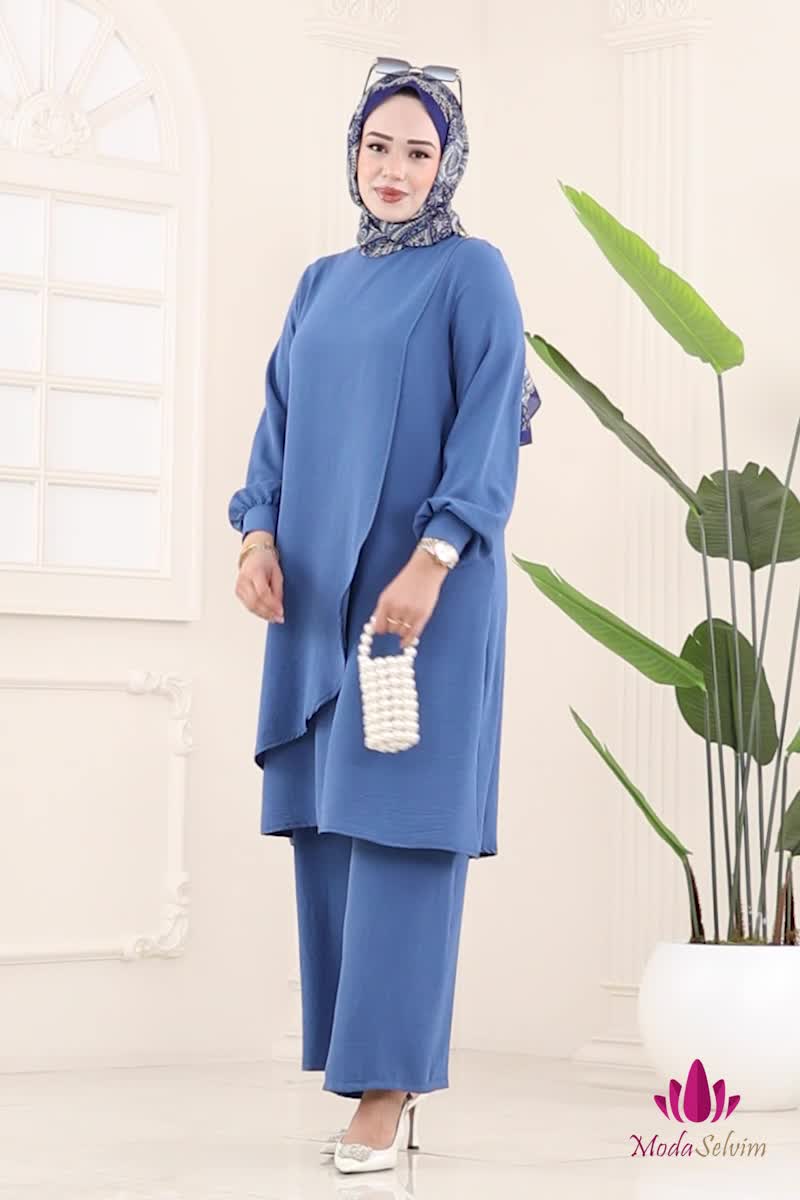 moda selvim Combined 448DVL817 Indigo - Thumbnail