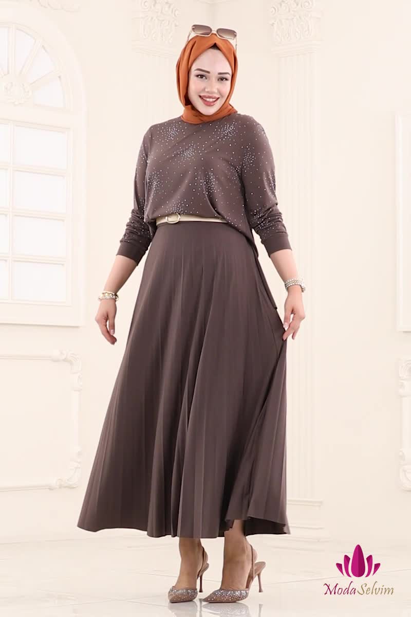 moda selvim Combined 6027UZ662 Brown - Thumbnail