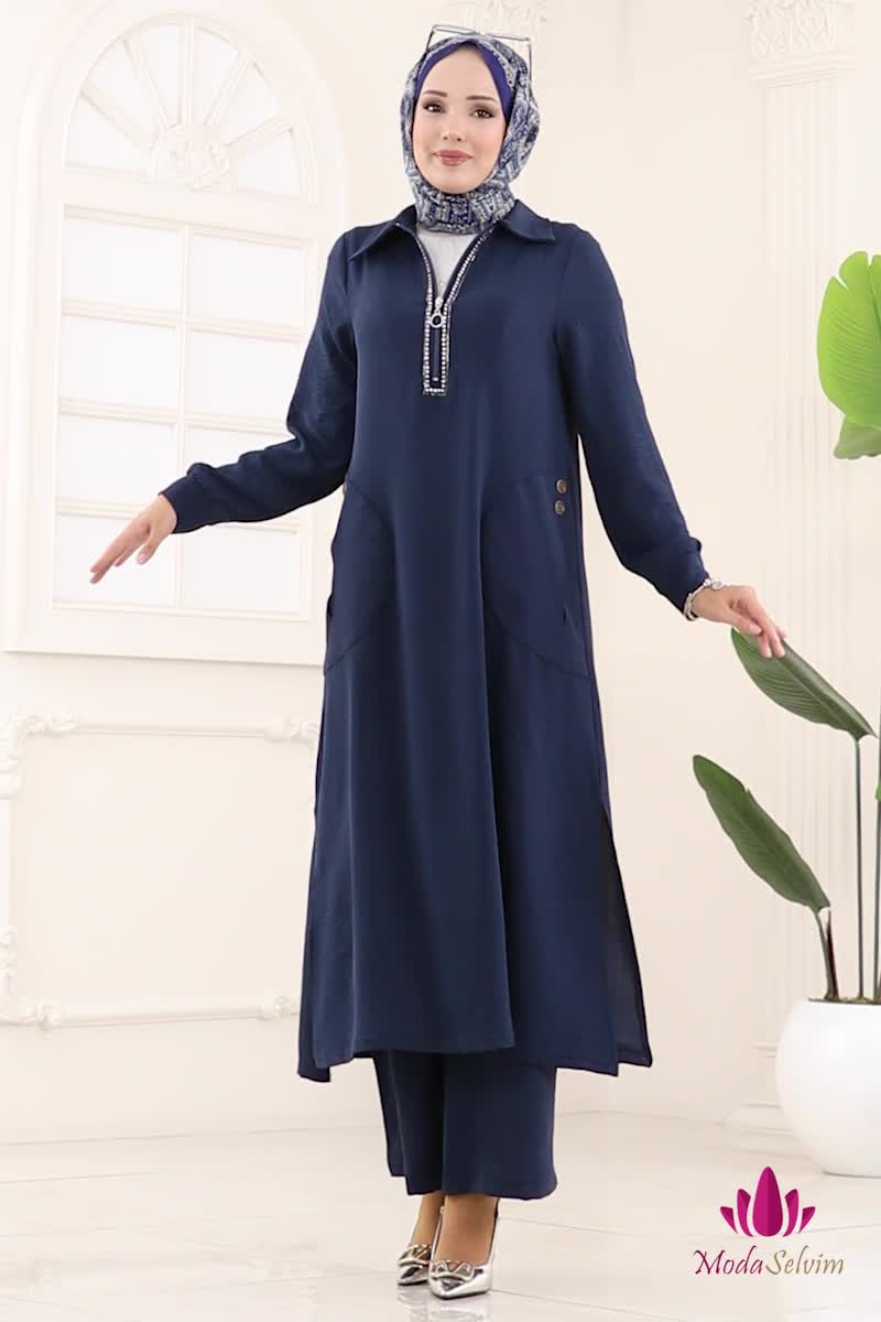 moda selvim Combined 446DVL817 Navy Blue - Thumbnail