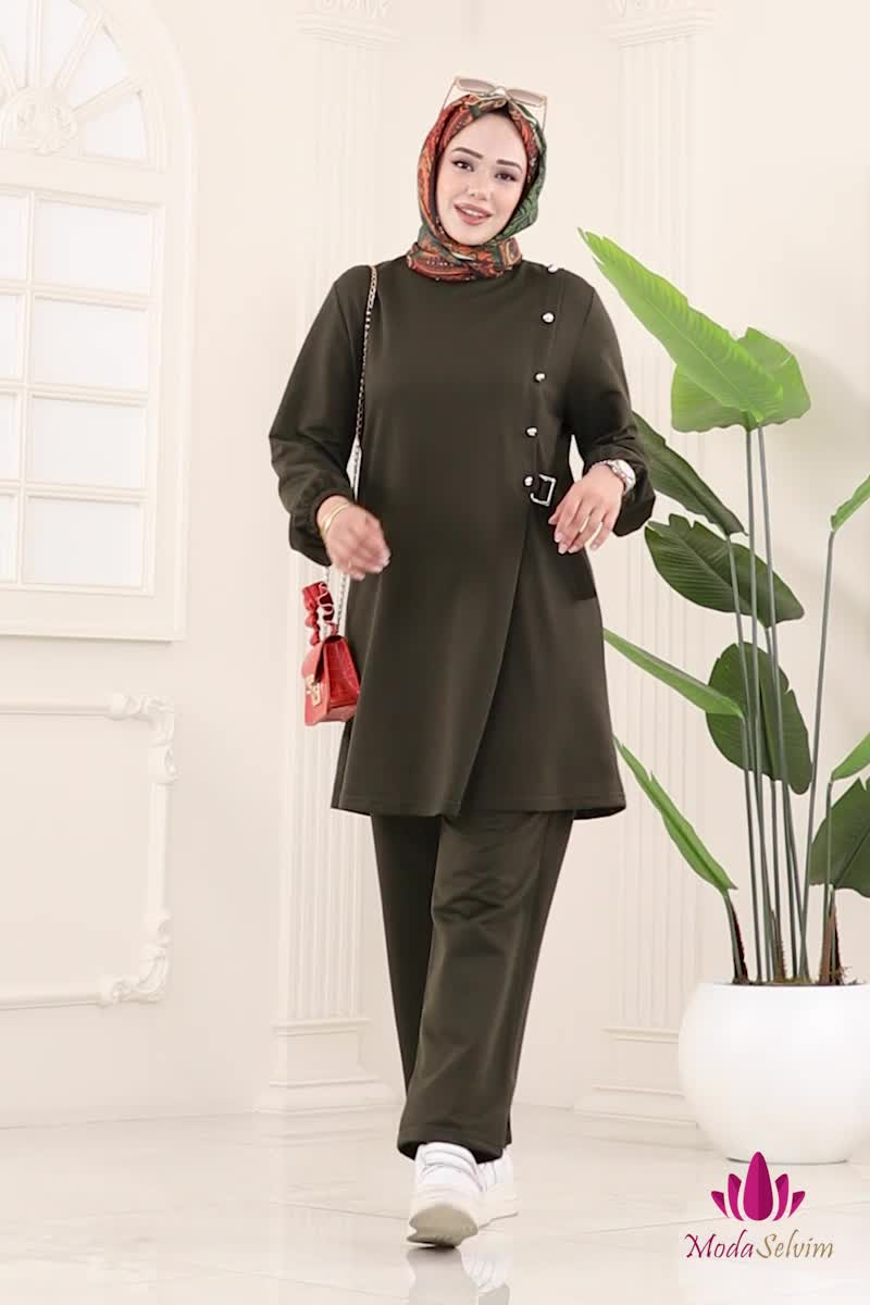 moda selvim Combined PL9166 Khaki - Thumbnail