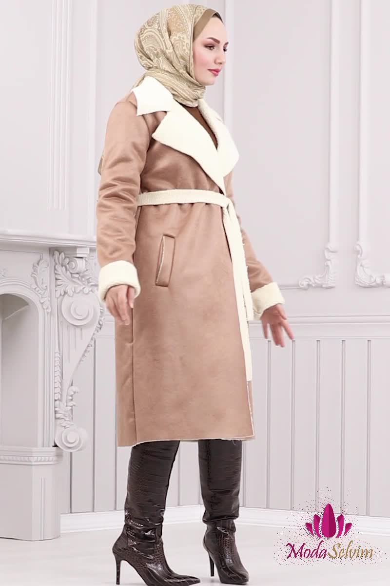 moda selvim Coat 5959BSK463 Vision - Thumbnail