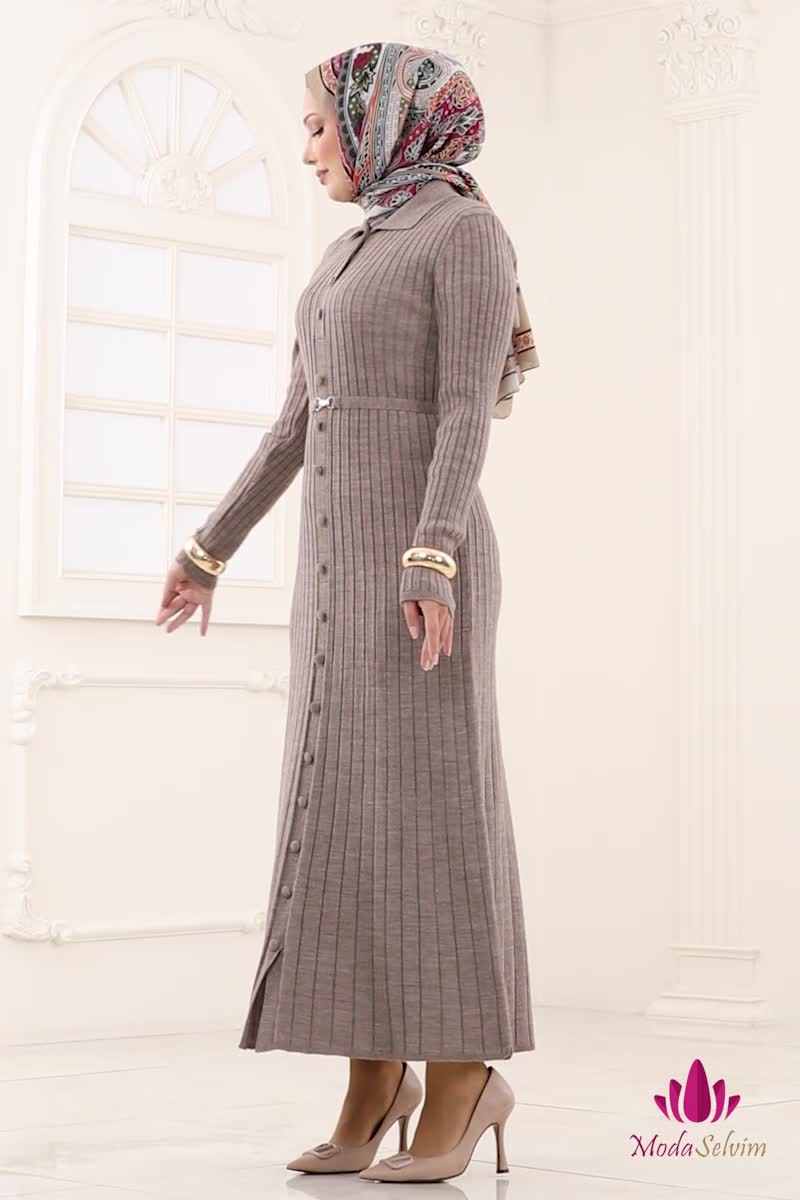 moda selvim Dress 8361KL398 Dark Vision - Thumbnail