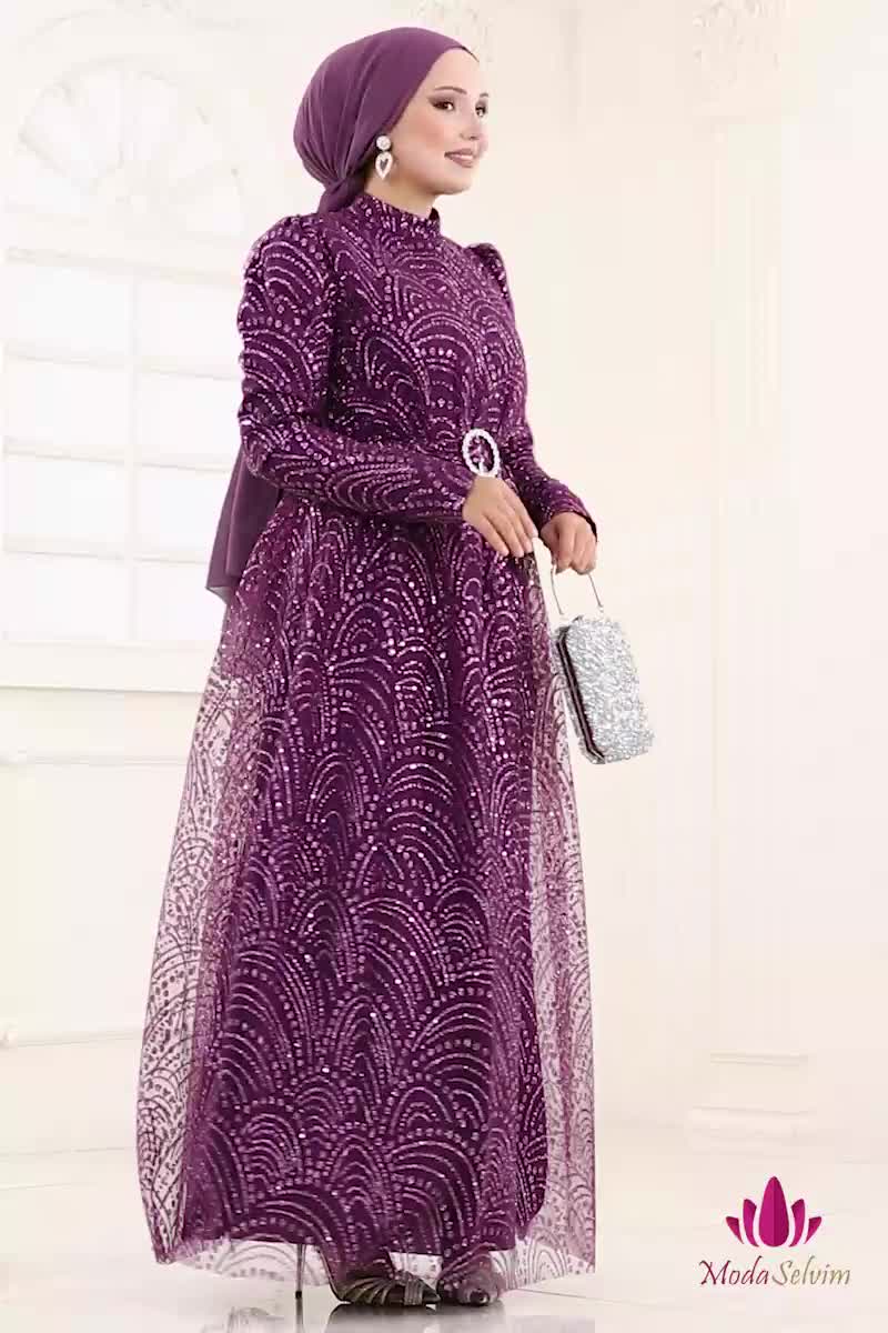 moda selvim فستان سهرة توتي 5699EDF311 - Thumbnail