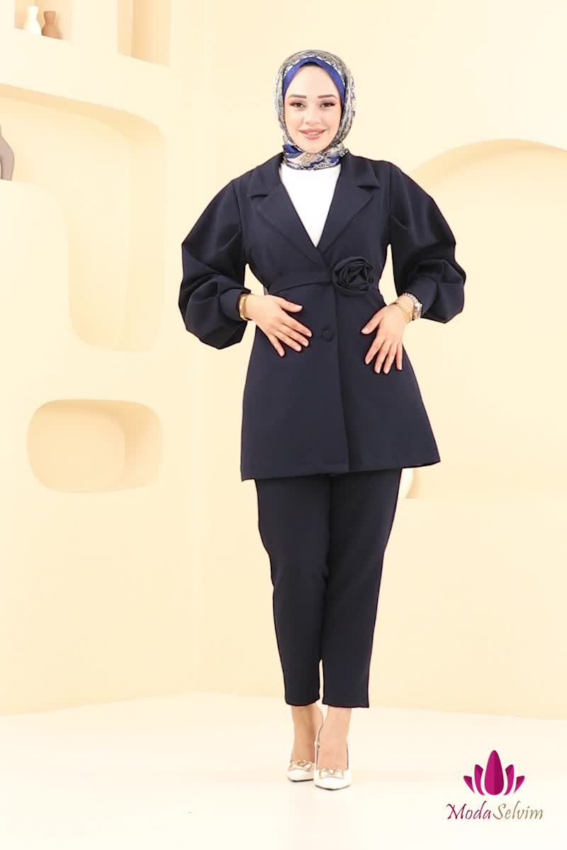moda selvim Combined 6185BSK463 Navy Blue - Thumbnail