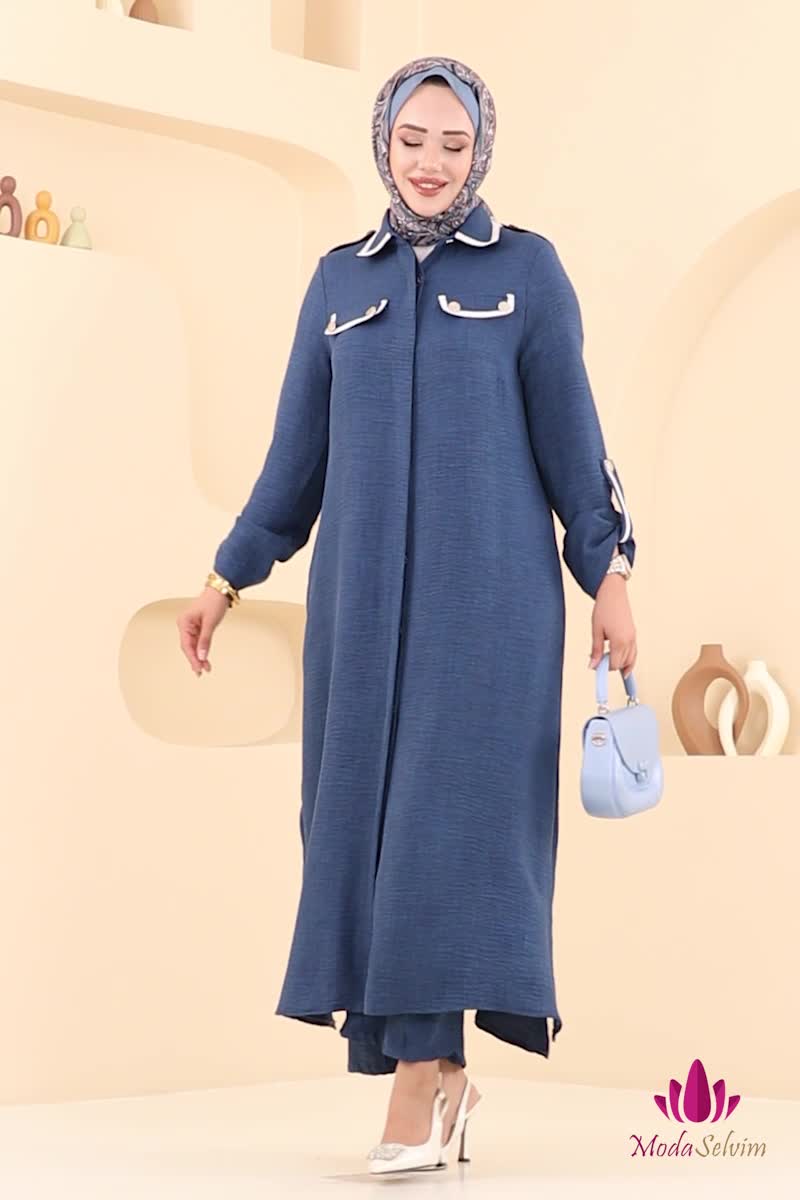 moda selvim طقم كحلي 2710SL432 - Thumbnail