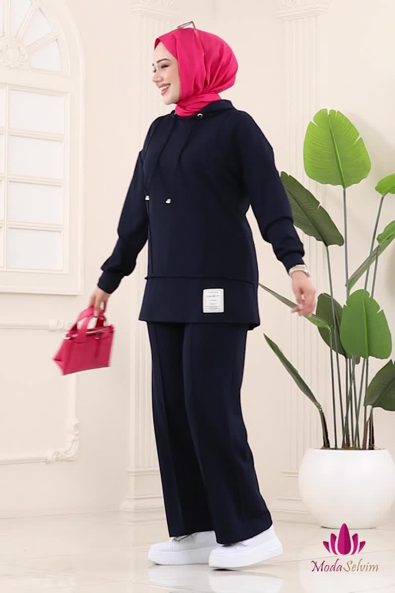 moda selvim طقم كحلي 2730SL432 - Thumbnail